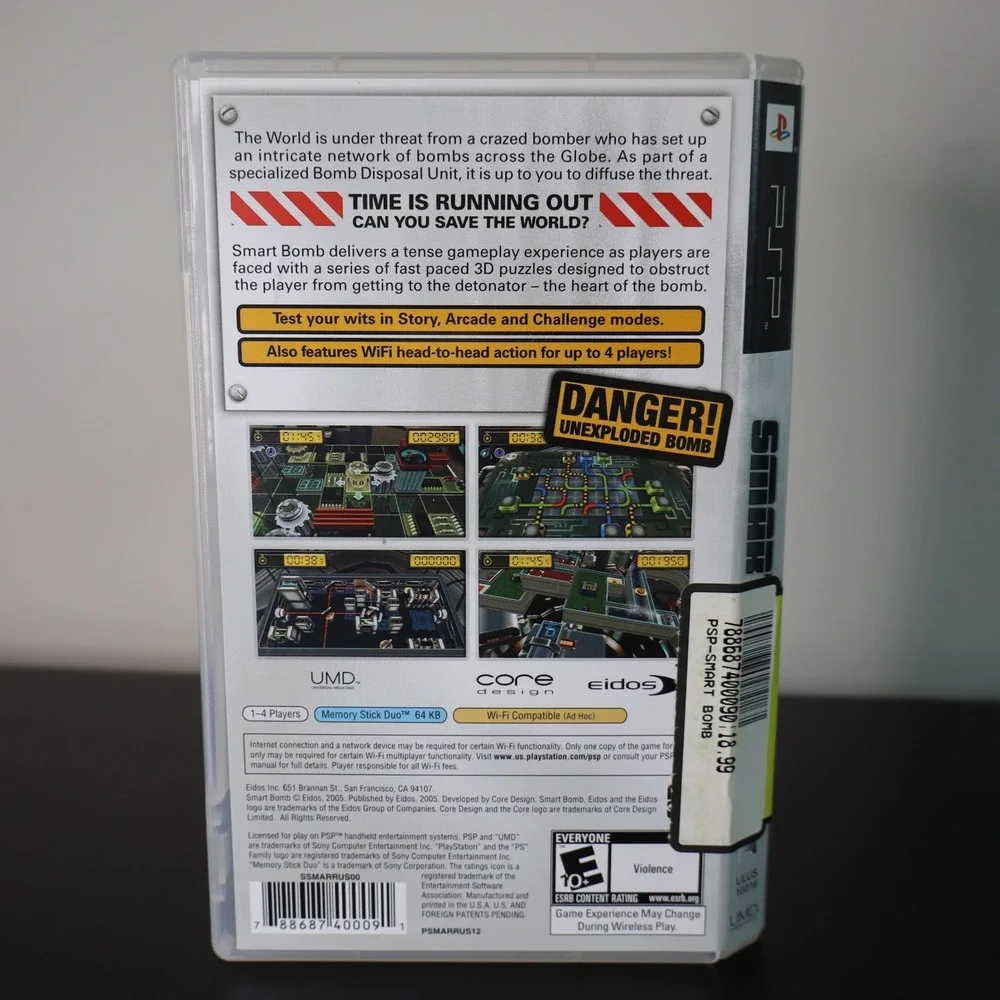 Smart Bomb (Sony PSP, 2005) CIB Tested and Working Video Game